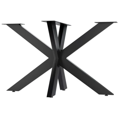Imagen de CLP Patas de Mesa Biloxi I para mesas Bricolaje Altura 71 cm Estructura en Forma Estrella Acero con Recubrimiento Polvo, Color:Negro, Tamaño:120x68