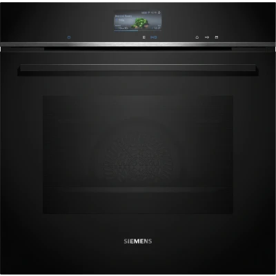 Imagen de Siemens HS736G3B1 iQ700 A+ Einbaudampfbackofen, 60 cm breit, 71 L, 21 Heizarten, TFT Touchdisplay, Kindersicherung, Home Connect, Bratenthermometer, schwarz