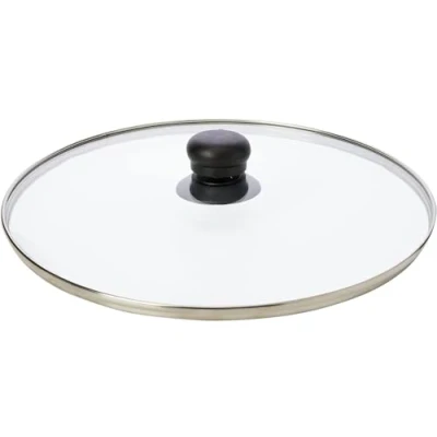 Imagen de Ibili Tapa DE Cristal 36 CM, Stainless Steel, Transparente/Plateado/Negro, x 10 cm