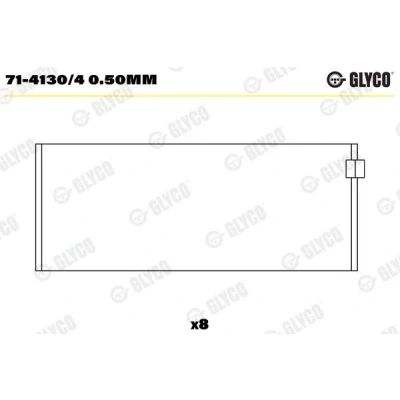 Imagen de GLYCO 71 4130/4 0.50mm Casquillos de Biela RENAULT: MASTER 2 Kasten, Pritsche/Fahrgestell, Bus, FIAT: Ducato II Furgón, 131 Berlina