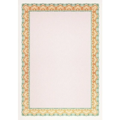 Imagen de APLI DSD1056 Papel certificado naranja y verde 115 g 70 hojas