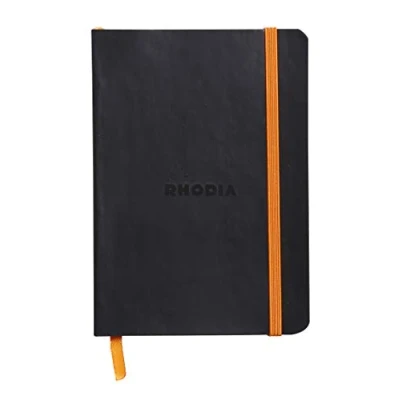 Imagen de Rhodia Rhodiarama Cuaderno de notas, tamaño A6, color negro