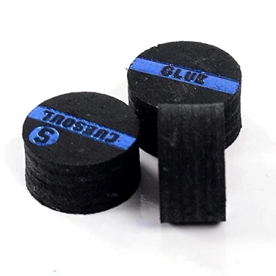 Imagen de CUESOUL 3 Piezas 10mm 6 Capa de Piel Cerdo Snooker Cue Tip (Suave)