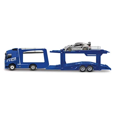 Imagen de Bburago B18 31463 Street Fire MULTICAR Carrier Volvo FH16 Globetrotter 750 XXL (Azul), Varios diseños y Colores