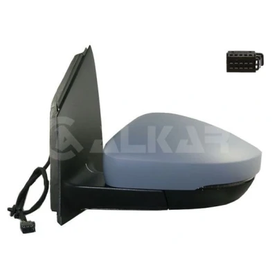 Imagen de Espejo retrovisor Alkar 6135123 izquierda imprimado eléctrico calefactable, asférico para vehíc. con volante a la norauto, oscaro, mister