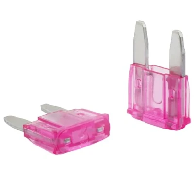Imagen de SeKi Paquete de 5 minifusibles enchufe plano 3A violeta; fusible coche 32V/DC cuchilla barco remolque camión caravana