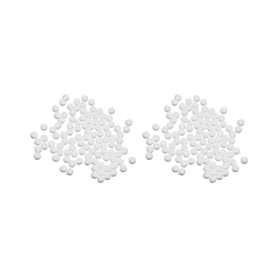 Imagen de Juego de 2 bolas espuma poliestireno 10 mm, 100 unidades, color blanco