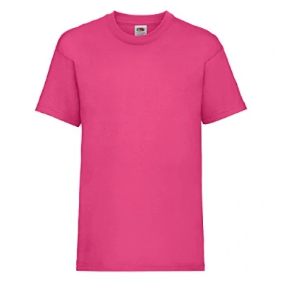 Imagen de Fruit of the Loom Iconic Camiseta para niños, fucsia, 128