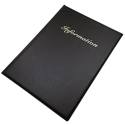 Imagen de MJ Design Germany Carpeta con información (DIN A4, 12 compartimentos), color negro