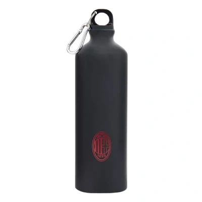 Imagen de AC Milan GIL S.R.L Botella de aluminio con mosquetón Crest Monochrome Red 750 ml Para todos los aficionados Rossoneri Producto oficial