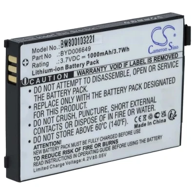 Imagen de vhbw Batería Recargable Compatible con Nuk 10256296, BM300 Parent Unit, Eco Control + Video Monitor de bebé (1000 mAh, 3,7 V, Li Ion)