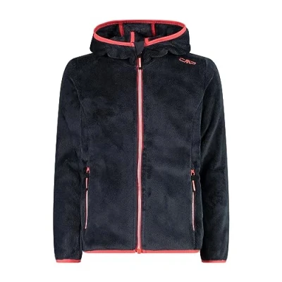 Imagen de CMP Chaqueta Kid G Con Capucha Fija, Softshell Unisex niños, Gris (Titanio Rojo Fluo 38P1455), 152