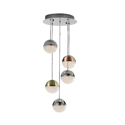 Imagen de Schuller Valencia Lámpara colgante LED Sphere, multicolor, 5 luces
