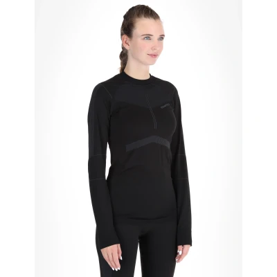 Imagen de Craft Active Intensity Crewneck LS Mujeres Camisa Termoactiva (Talla: L/40, Negro)