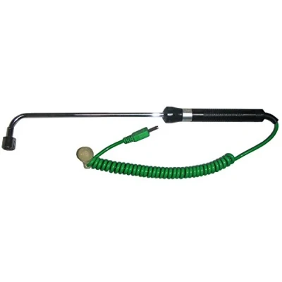 Imagen de PeakTech TF de 30 profesional tipo K Sonda Temperatura, 50 500 grados, temperatura para superficie Sensor diámetro 14 mm