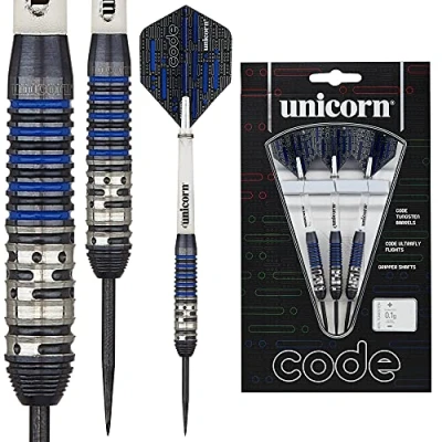 Imagen de Unicorn Code Blue Juego de Dardos Punta Acero, Unisex, Azul, 21 g