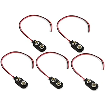 Imagen de HeyNana 5pcs Soporte Conector Clip para Batería 9V
