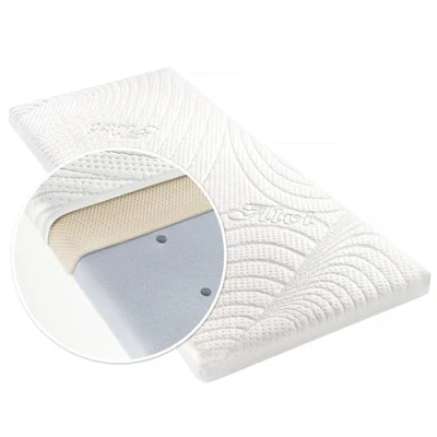 Imagen de Alvi Colchón Minicuna Bebe 40x90 cm Tencel® &amp; Dry, Colchon Colecho Relleno 3D, Canales de Aire Verticales Antihumedad, Sin Sustancias Nocivas Blanco