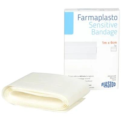 Imagen de GIMA PLASTOD SPA Apósito adhesivo para cortar, tejido no elástico pieles sensibles, 1 m x 6 cm, 35855