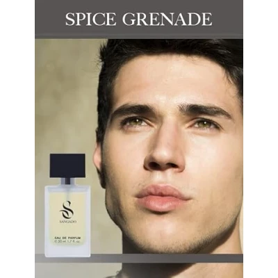 Imagen de SPICE GRENADE by SANGADO, Perfume for Men, 8 10 hours long Lasting, Woody Spicy, Fine French Essences, Seductive, Enigmatic, Masculine, Ideal Gift, 50 ml Spray