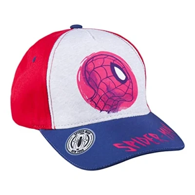 Imagen de Gorra Infantil de Spiderman Color Rojo Apta 2 a 8 Años Combina Algodón y Poliéster para Niños con Velcro Trasero Ajustable Producto Original Diseñado en España