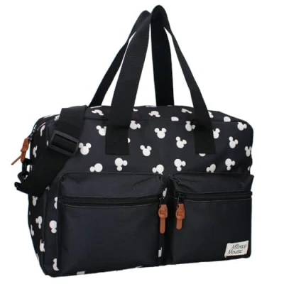 Imagen de Kidzroom Diaper BAG Mickey Mouse Better CARE Unisex SET Bolsa cambiador para niños, Talla: One Size, Black
