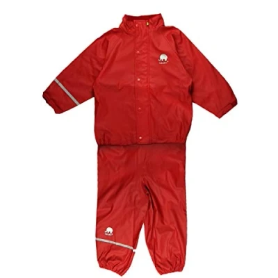 Imagen de CeLaVi Zweiteiliger Regenanzug In Vielen Farben Chaqueta Impermeable, Rojo (Rot), 95 (Talla del Fabricante: 80) para Bebés