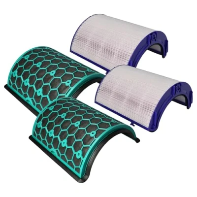 Imagen de vhbw Set de Filtro 2 uds. Compatible con Dyson Cool TP07, TP08, TP7A purificador Aire Hepa, carbón Activo
