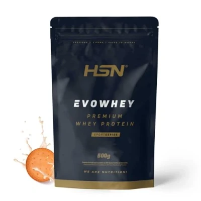 Imagen de HSN Evowhey Protein Galleta 500g = 17 Tomas por Envase Concentrado de Proteína Suero 100% Whey Concentrate (WPC) No GMO, Vegetariano, Sin Gluten ni Soja