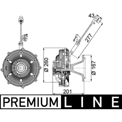 Imagen de MAHLE ORIGINAL CFC 115 000P Viscoso de Ventilador