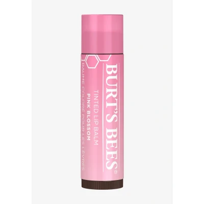 Imagen de Bálsamo labial teñido Burt&#039;s Bees Pink Blossom, tinte hidratante con manteca de karité, 100% origen natural, 4,25 g (el embalaje puede variar)