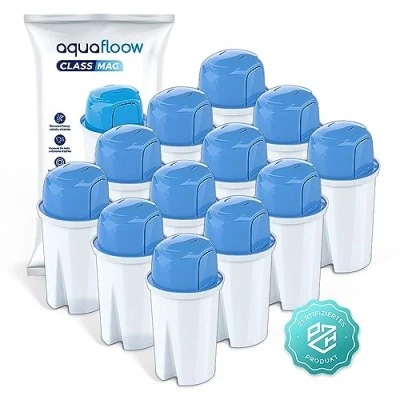 Imagen de Aquafloow Magnesio Cartuchos de Filtro Clásicos Compatible con BRITA Classic, Kenwood, Laica, PearlCo y Dafi 12 unidades