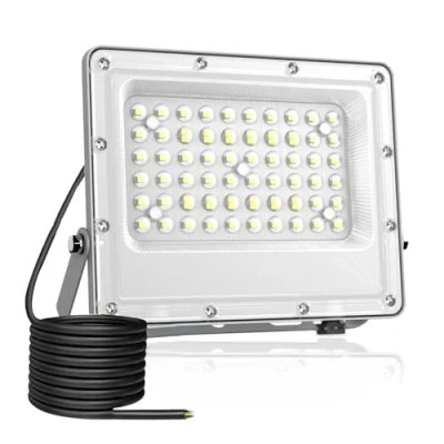 Imagen de Fosingut Foco LED Exterior 50W, 6500K Blanco Frío Focos Interior,72 LEDs IP65 Impermeable Proyector Exterior, 5000LM Superbrillante Lampara Pared para Jardín, Garaje, Patios, Parque, Terraza