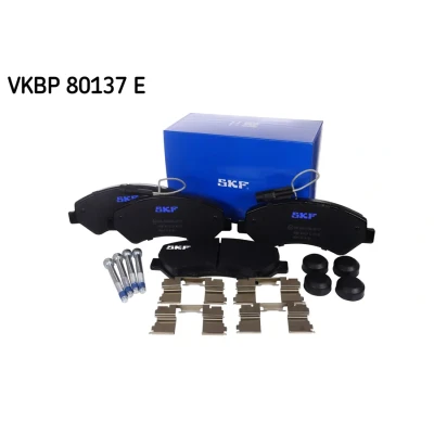 Imagen de SKF VKBP 80137 E Juego de pastillas freno con contacto avisador desgaste accesorios FIAT: Ducato III Camión plataforma / Chasis