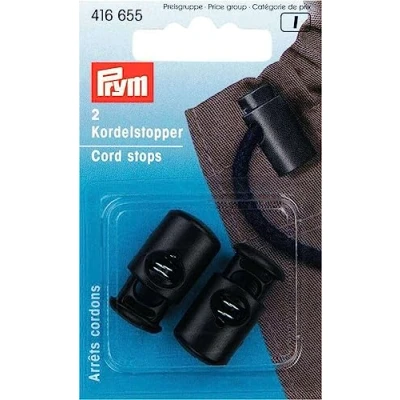 Imagen de Prym Cord Stopper, Multi, schwarz, 2 Stück