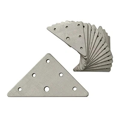 Imagen de OMIDEAS 15 x Soporte Triangular De Acero (70 70 1.5) Angulos Metalicos Escuadras Madera Galvanizado