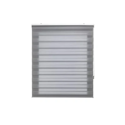 Imagen de PUR LINE Estor Enrollable Noche y Día Tamaño Ancho x Alto 180x180 Estores Tela 177x175 Instalación Pared o Techo Panel Color Gris