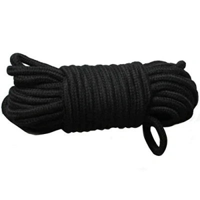 Imagen de Esposas eróticas de Cuerda bondage negra 10m Secret Play