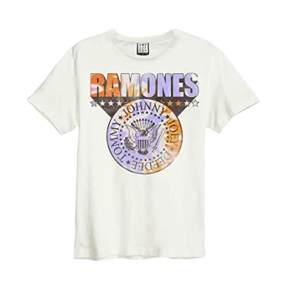 Imagen de Amplified Clothing Ramones &#039;Tie Dye Shield&#039; (Natural) T Shirt (Large)