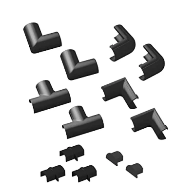 Imagen de D Line CLOAP2010B 20x10mm Accesorios para Canaletas, Set de 13 Piezas Negro