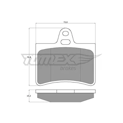 Imagen de TOMEX brakes TX 13 33 Juego de pastillas freno Eje trasero CITROËN: C5 I Hatchback, II III Familiar