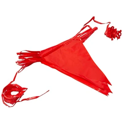 Imagen de Folat Línea De Banderas Color para Fiesta Decoración 10 Metros Rojo