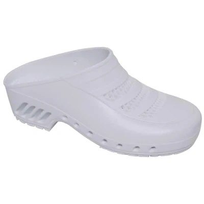 Imagen de Gima Zuecos Profesionales, Anatómicos, Unisex, Antideslizantes, Antiestáticos, Parte Superior Perforada, Suela Color Blanco, Talla EU 40, 1 Par