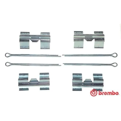 Imagen de BREMBO A 02 257 Kit de accesorios, pastillas frenos LAND ROVER: Defender SUV, Pick up, FORD: Transit Mk2 Bus, Mk3 Furgón