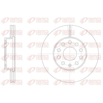 Imagen de REMSA 61586.10 Disco de freno Eje delantero 276, 276 23,5 9 ventilado con tornillos SEAT: Leon III Hatchback, ST, SC