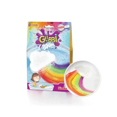 Imagen de Glibbi Boom Bomba de Baño Efervescente con Efecto Arcoiris, para Niños a partir 3 Años 110 g