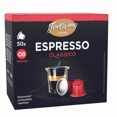 Imagen de Caja De 50 Cápsulas Compatibles Nespresso Fortissimo Expresso Clásico