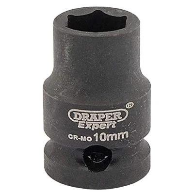 Imagen de Draper 6869 Llave de vaso impacto 6 puntos (3/8&quot;, tamaño 10 mm)