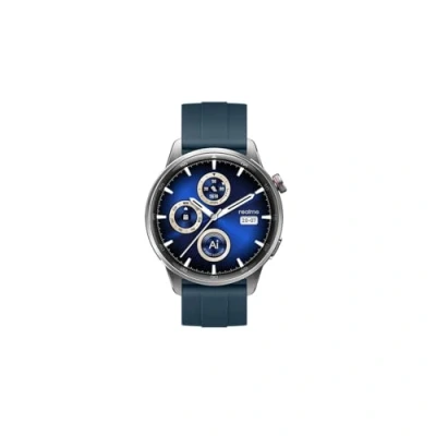 Imagen de realme Watch S2, Pantalla AMOLED de 1,43 in (3,63 cm), Resistencia al Agua y Polvo IP68, Conexión con Dispositivos Audio Bluetooth, Más 150 esferas en la Nube, Silver, Correa Silicona
