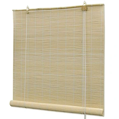 Imagen de vidaXL Persiana/Estor Enrollable de bambú Natural 100 x 160 cm